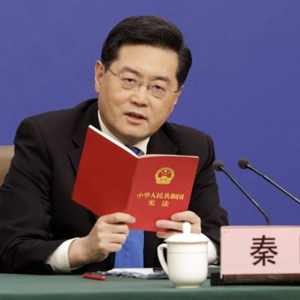 Foreign minister Qin Gang highlighted China’s trade with Russia on Tuesday. Photo: Bloomberg


