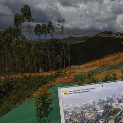 A view of the construction site of Indonesia’s new capital city Nusantara in Sepaku, East Kalimantan, which will replace Jakarta. Photo: EPA-EFE