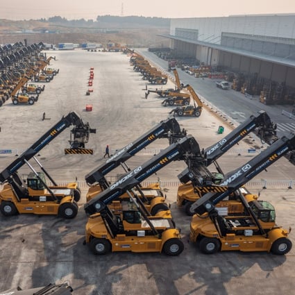 The Xuzhou XCMG Port Machinery factory seen on February 24, 2023. Photo: EPA-EFE