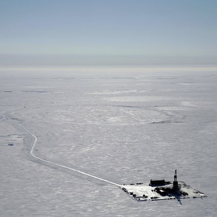 An exploratory drilling camp at the proposed site of the Willow oil project on Alaska’s North Slope. File photo: (ConocoPhillips via AP