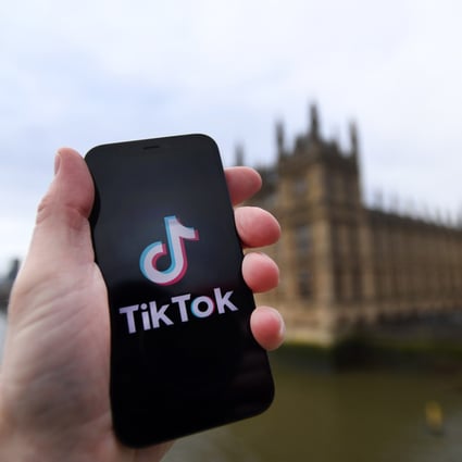 TikTok’s logo on a smartphone in front of the British parliament in London. Photo: EPA-EFE