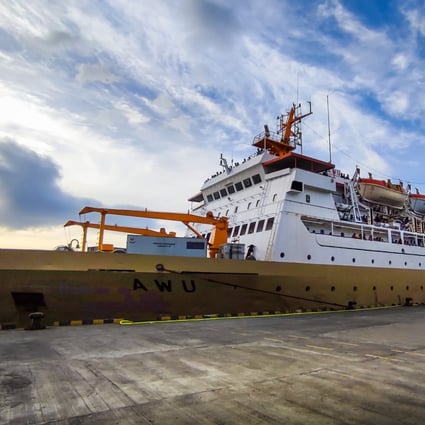 The Kapal Awu long-distance ferry in port at Benoa, Bali. Its operator, Pelni, has connected Indonesia’s cities and remote islands for decades, and a trip on one of its vessels affords the chance to see the country in a way few tourists do. Photo: Chan Kit Yeng