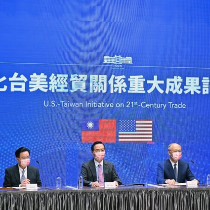 Taiwan and the US began trade talks last year following deterioration in each party’s ties with mainland China. Photo: Executive Yuan