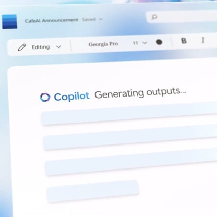 Microsoft introduced its artificial intelligence-powered assistant Copilot for Office products on March 16 as it races to compete with Google. Photo: Microsoft 365, captured via YouTube