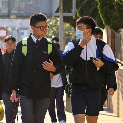 Students, like the rest of Hong Kong, are no longer required to wear masks. Photo: Dickson Lee