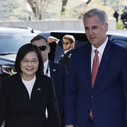 US House Speaker Kevin McCarthy meets Taiwanese President Tsai Ing-wen in  California | South China Morning Post