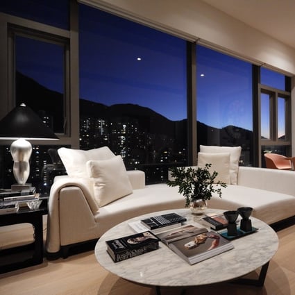 The penthouse apartment in Sai Ying Pun, Hong Kong, after its Italian luxury makeover by Susan Chiow, a newly qualified interior designer who rents the 1,300 sq ft property with her architect husband, Silas. Photo: Silas Chiow