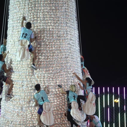 About 200 people sign up annually for the first round of the bun scrambling competition, which was held on April 16 this year. Photo: Winson Wong