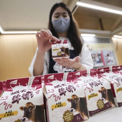 The university hopes some of the cartons will be able to hit the shelves of supermarkets in future. Photo: May Tse