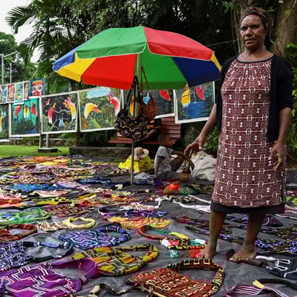 Papua New Guinea women ‘will not stop’ weaving their way to a living