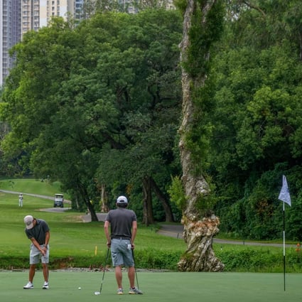 Golfers play on the Old Course at Fanling on June 13. The Hong Kong Golf Club’s Fanling course is set to lose 32 hectares of land, including nine hectares earmarked for public housing. Photo: Elson Li