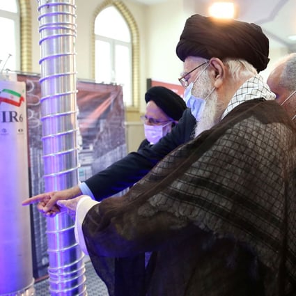 Iran’s Supreme Leader Ayatollah Ali Khamenei visits the Iranian centrifuges in Tehran on June 11, 2023. Photo: Office of the Iranian Supreme Leader/WANA via Reuters