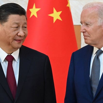 Chinese President Xi Jinping meets his US counterpart Joe Biden on the sidelines of the G20 summit in Nusa Dua, Bali, on November 14, 2022. Western nations that seek to decouple from China are setting the global economy on a path to disaster. Photo: AFP  