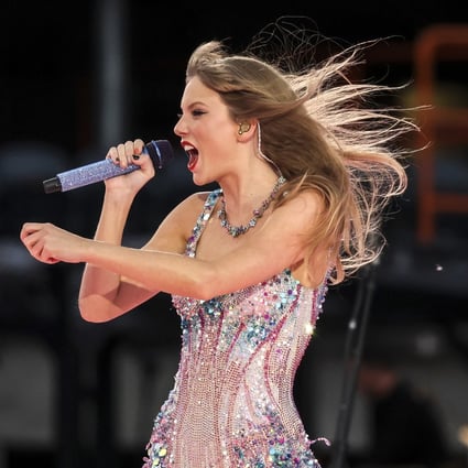 Taylor Swift performs during her Eras Tour in Chicago on June 2. The US singer-songwriter has made Singapore her only Southeast Asian stop for the tour in 2024. Photo: Chicago Tribune/TNS