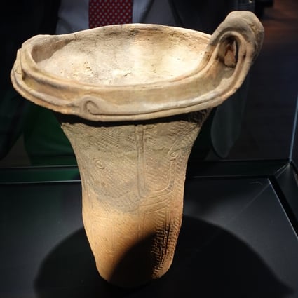 The Bridge collection in Porto’s World of Wine district exhibits 2,000 cups spanning 9,000 years – including this terracotta drinking vessel from Japan, the oldest in the collection. Photo: Chris Dwyer