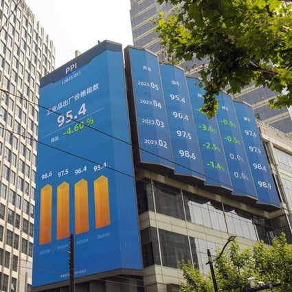 A public screen displaying stock figures in Shanghai on June 21. Photo: Bloomberg