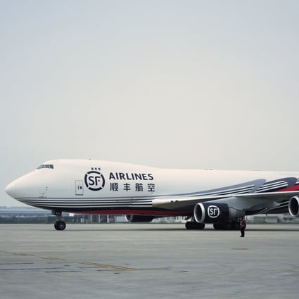 An undated photograph of a Boeing 747-400ERF freight aircraft with SF Airlines’ livery at the Bao’an airport in Shenzhen. Photo: SF Airlines