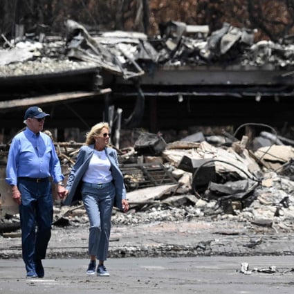 In Maui, Joe Biden sees 'long road' ahead in recovering from deadly wildfires | South China Morning Post