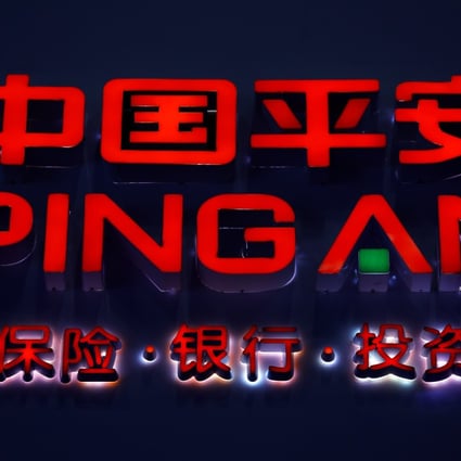 The logo of Ping An Insurance at the Global Mobile internet Conference (GMIC) at the National Convention Centre in Beijing on April 27, 2018. Photo: Reuters