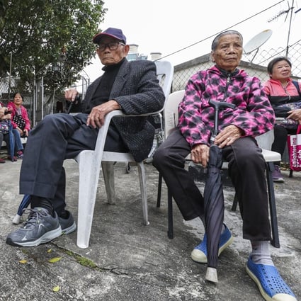 Elderly residents in North Fanling. The Hong Kong government said that residents aged 65 and older were six times more likely to require hospitalisation than younger residents. Photo: Felix Wong
