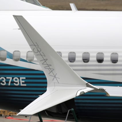 The winglet of a Boeing 737 MAX aircraft at a Boeing production facility in Renton, Washington state on March 11, 2019. Photo: REUTERS