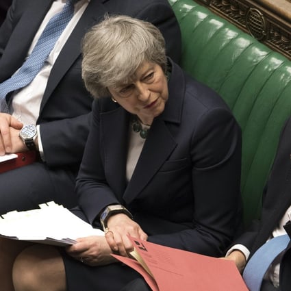 Britain's Prime Minister Theresa May in the House of Commons on Wednesday. Photo: AP