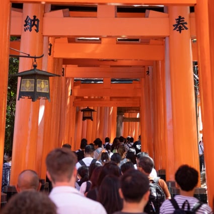 Kyoto’s famous Fushimi Inari shrine is always overcrowded. Photo: Shutterstock