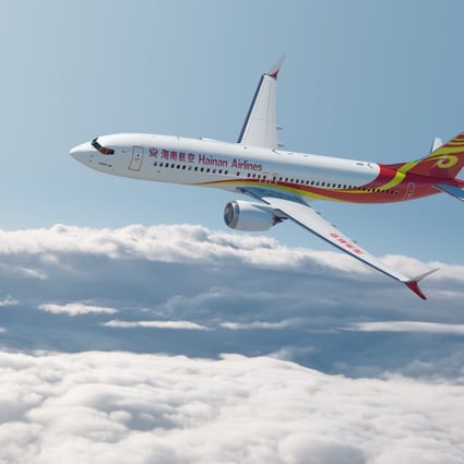 Hainan Airlines, based in Haikou, operates 11 of Boeing 737 MAX 8 aircraft. Photo: Handout