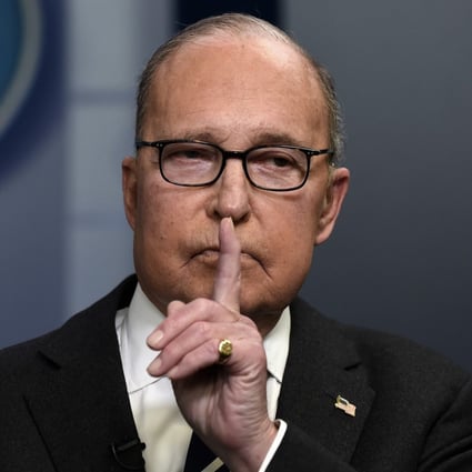 White House economic adviser Larry Kudlow discusses the US’ trade negotiations with China on January 22. Photo: Abaca Press/TNS