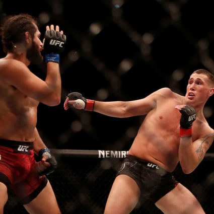 Darren Till was stunned by veteran Jorge Masvidal at the O2 Arena in London. Photo: Reuters