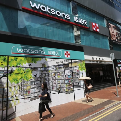 Founded in Hong Kong in 1841, AS Watson Group is the world’s largest health and beauty retailer with 15,000 stores in 25 markets. Photo: Sam Tsang