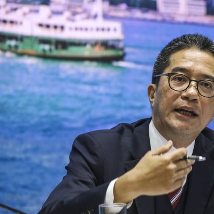 Secretary for Development Michael Wong has said the Lantau reclamation project is likely to cost HK$624 billion. Photo: Dickson Lee