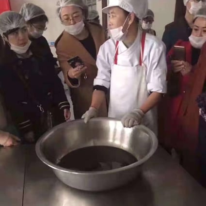 Authorities in Shandong province opened investigations after parents’ allegations that it used waste oil to cook for students. Photo: Weibo