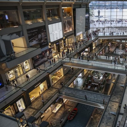 People shopping in the Marina Bay Sands shopping mall in Singapore. Photo: SCMP