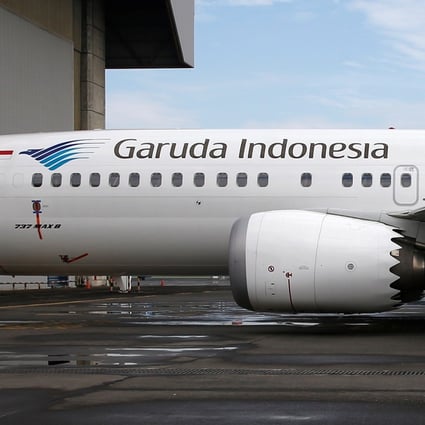 Garuda Indonesia’s Boeing 737 MAX 8 aircraft. Photo: Reuters