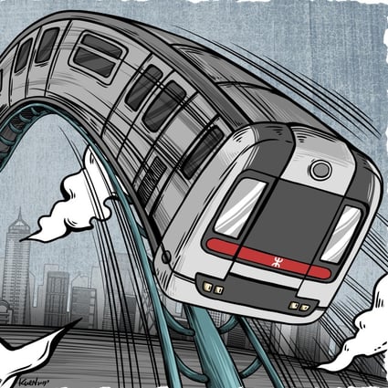 It has been a bumpy couple of years for the MTR Corp. Illustration: Lau Ka-kuen