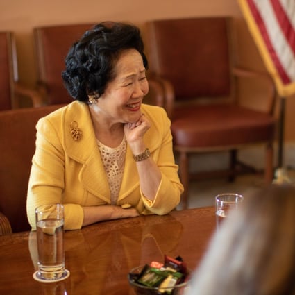 Anson Chan, former chief secretary of Hong Kong, met US House speaker Nancy Pelosi on Tuesday along with lawmakers Dennis Kwok and Charles Mok. Photo: Handout