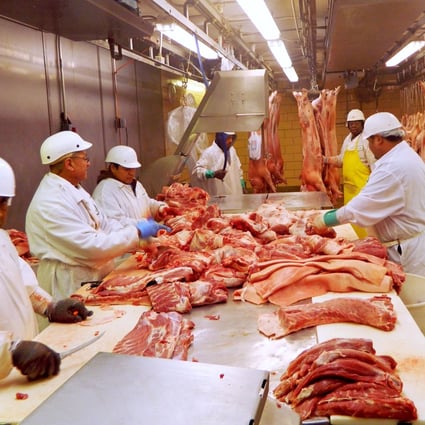 China’s pork production in 2019 could drop by more than 25 per cent from last year because of the African swine fever outbreak, an analyst said. Photo: Reuters