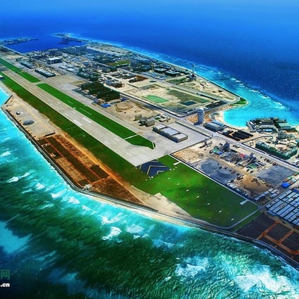 The US has questioned China’s building projects in the South China Sea, such as this maritime rescue centre on Yongshu Reef, which opened in January. Photo: People’s Daily