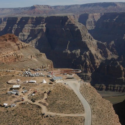 In this March 20, 2007, file photo, the Skywalk hangs over the Grand Canyon on the Hualapai Indian Reservation before its grand opening ceremony at Grand Canyon West. Photo: AP