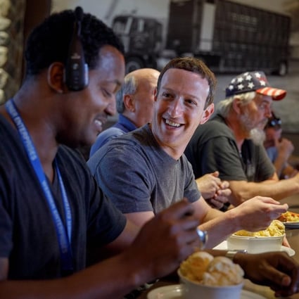 Mark Zuckerberg (centre), CEO of Facebook, says he ‘doesn’t like to waste time on small decisions’ so simply eats whatever he feels he wants to eat on the day. Photo: Facebook