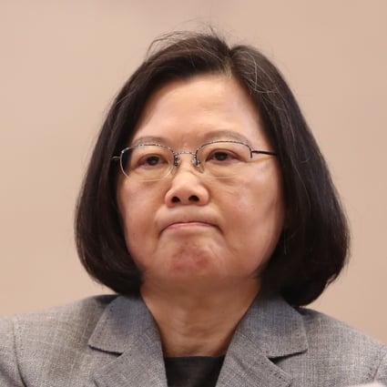 A spokesman for Taiwan President Tsai Ing-wen, above, called China’s flights “provocative and damaging the cross-straits status quo”. Photo: EPA-EFE