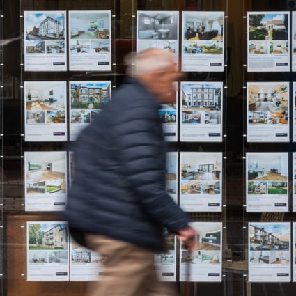 Properties for sale are advertised in the window of an agent in London. The city still offers ‘some excellent opportunities’ in the residential property market, according to Galliford Try Partnerships’s Jai Gill. Photo: Bloomberg