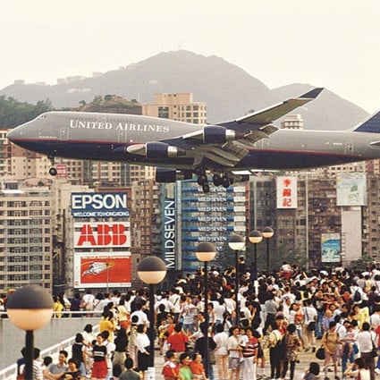 Thousands of people gathered at Kai Tak Airport in Hong Kong on the last day it was open for business on July 5, 1998, to say farewell and witness history. Photo: Birdy Chu