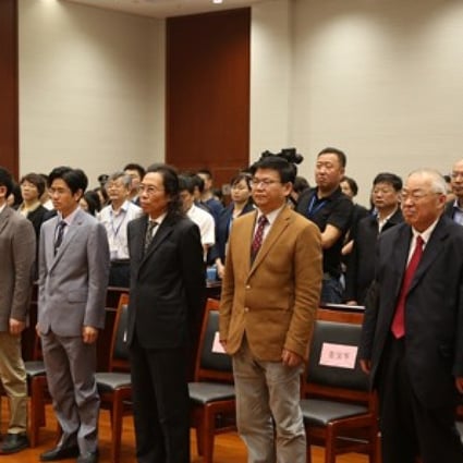 Gu Chujun, extreme right, during the Supreme People’s Court hearing in Shenzhen on Wednesday. Photo: Handout