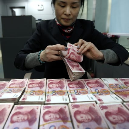 Aggregate financing, the broadest measure of credit supply that include bond issuance, initial public offering and off-balance sheet lending, jumped to 2.86 trillion yuan (US$425 billion) last month. Photo: AP