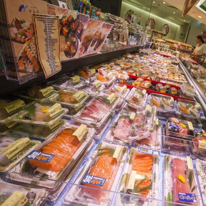 A sushi counter in Hong Kong. The Centre for Food Safety says exposure to high levels of mercury could harm the nervous system Photo: EPA