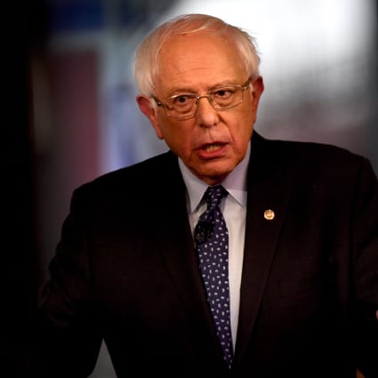 Democratic presidential hopeful Bernie Sanders during a Fox News event in Bethlehem, Pennsylvania on April 15, 2019. Photo: AFP