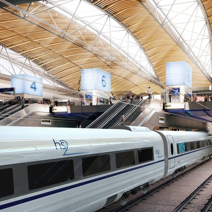 An artist's impression issued by HS2 of the proposed HS2 station at Euston. It's one of Britain's most ambitious transport projects: a high-speed rail network costing £56 billion (US$72.9 billion). Photo: Handout