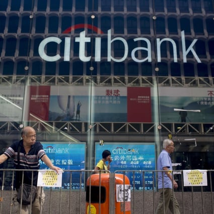 Citi reported on Monday that its overall net income rose 2 per cent to US$4.71 billion in the first three months of the year, up from US$4.62 billion in the same period in 2017. Photo: Bloomberg